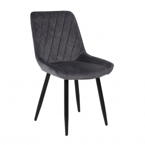 Стул NIKA, серый велюр HLR-21/черный